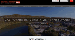 Desktop Screenshot of calu.edu