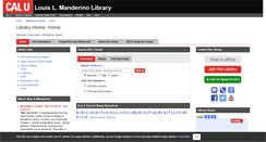 Desktop Screenshot of library.calu.edu