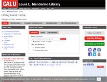 Tablet Screenshot of library.calu.edu